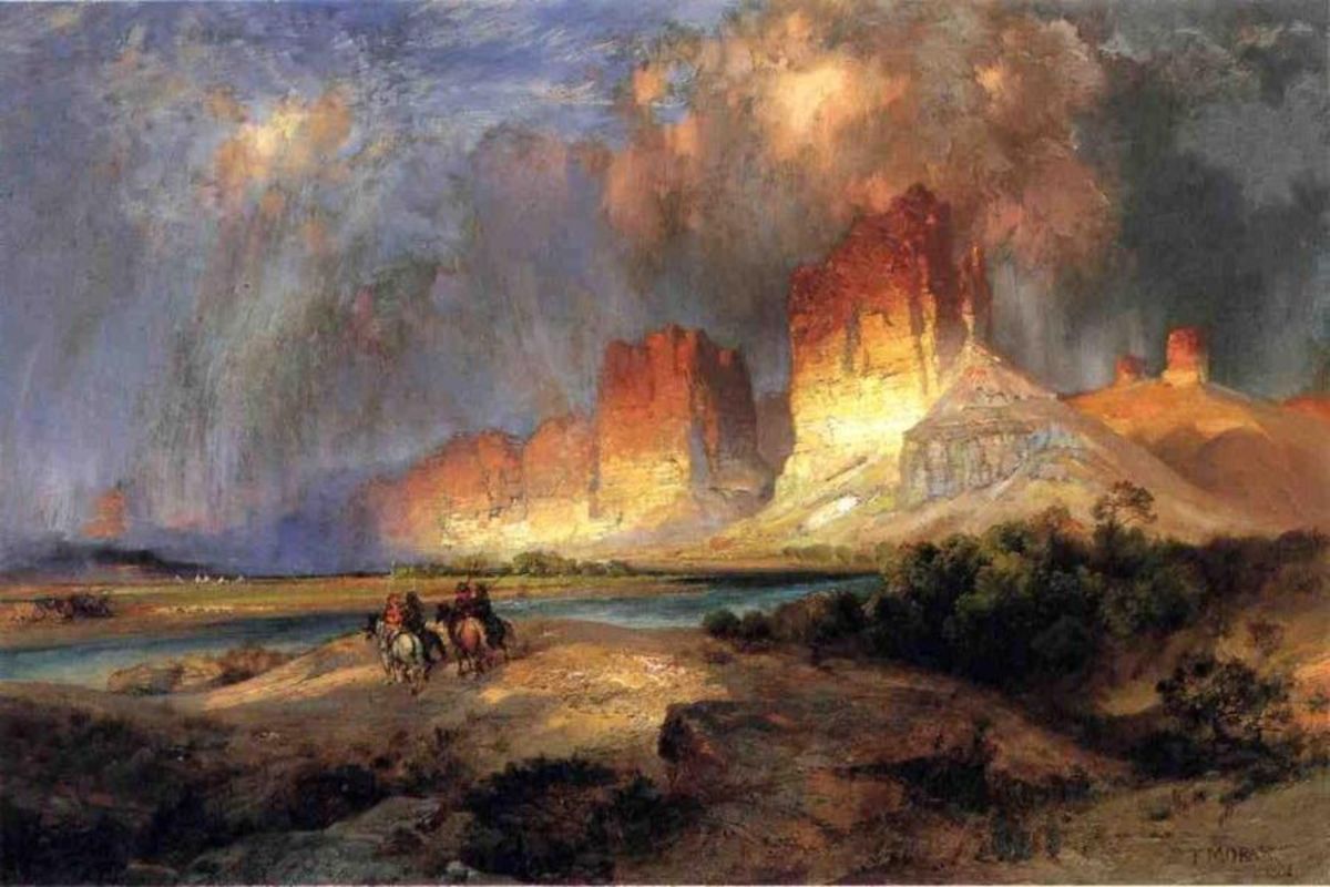 Famous American Western Artists Remington, Russell, Catlin, Bierstadt, and Moran Owlcation