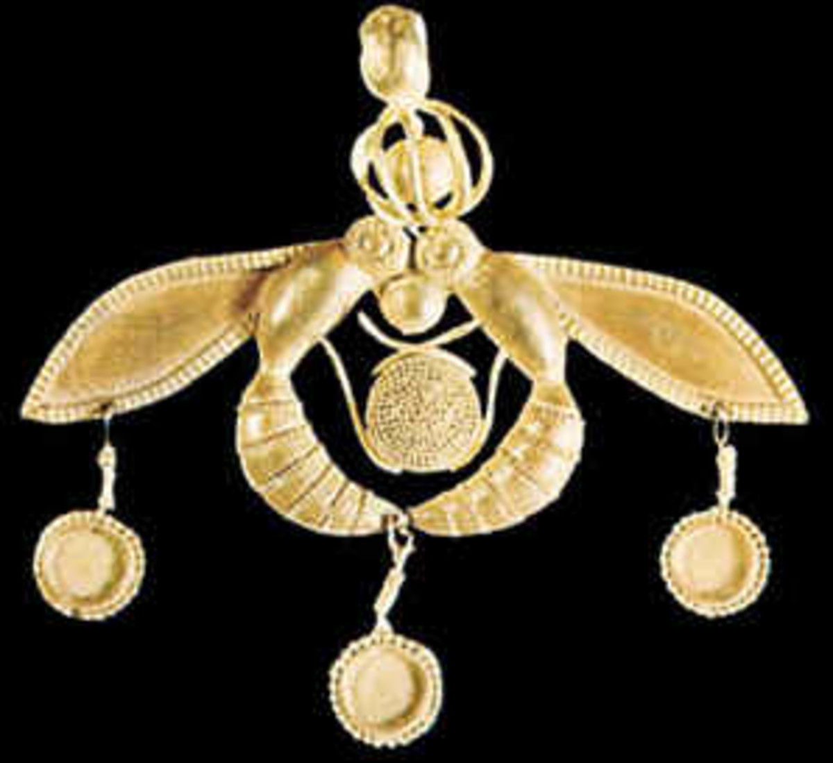 Ancient Greek jewelry charm of the past