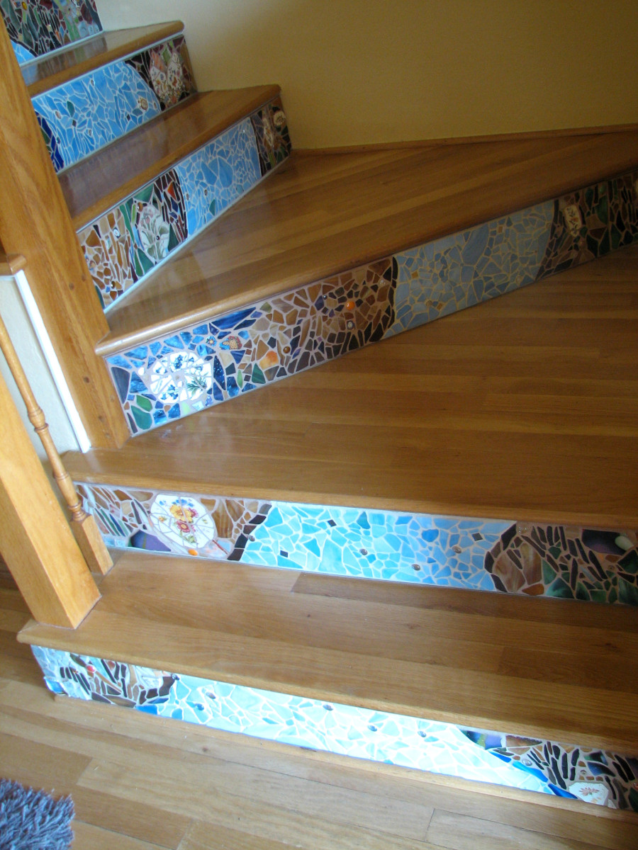 How to mosaic stair risers using plexiglass HubPages