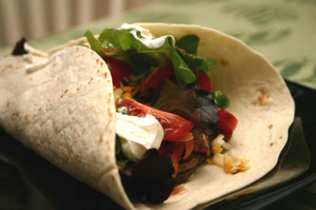 Roasted Vegetable Fajita Wraps Recipe