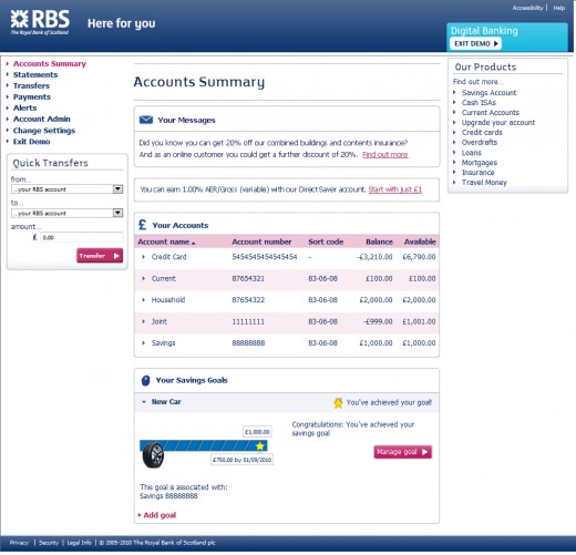 The Royal Bank of Scotland Digital Banking RBS Review HubPages