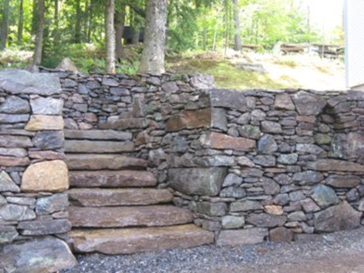 Building Outdoor Staircases From Natural Stone or Rock Dengarden