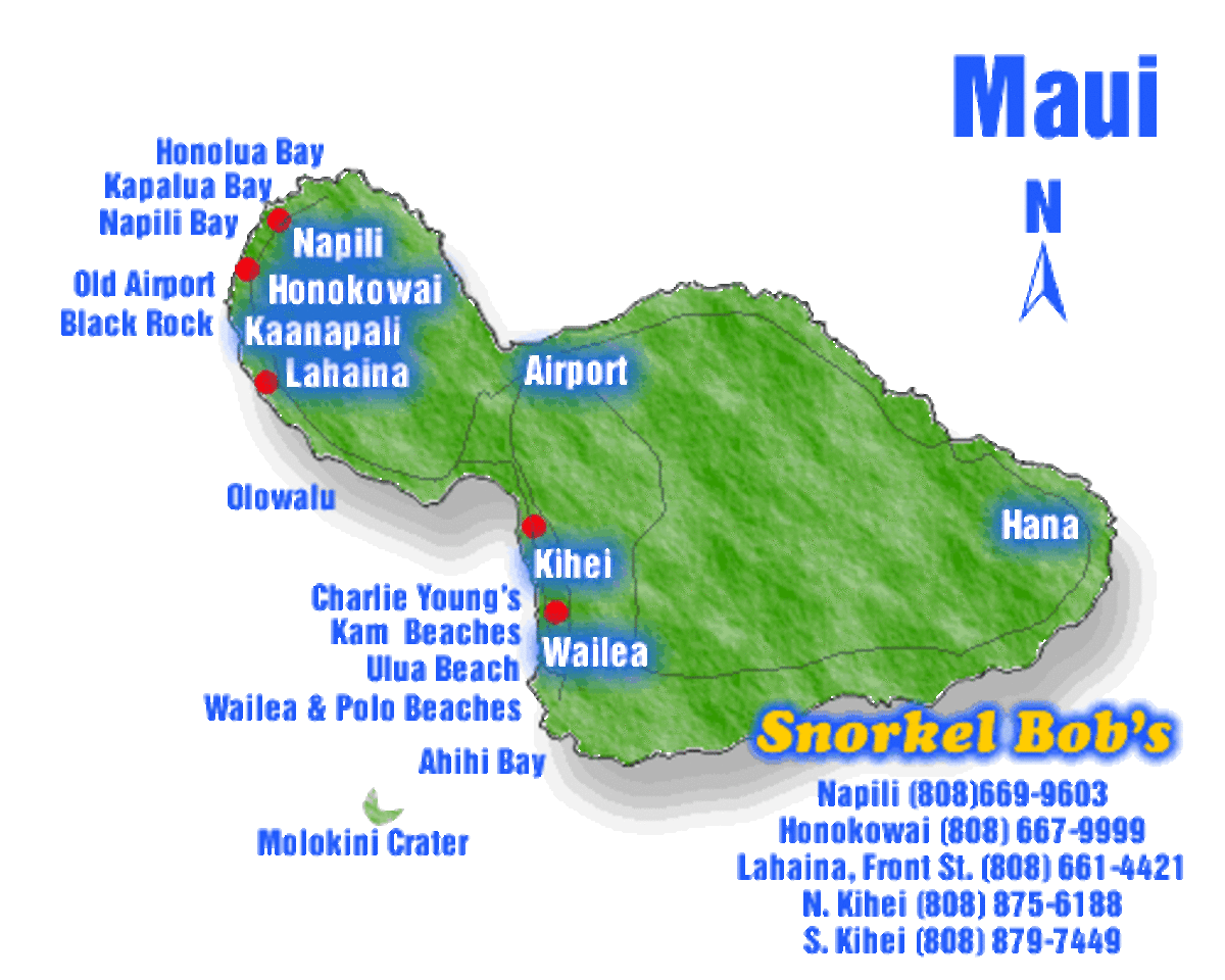 Best Snorkeling In Maui Map Napili Bay Maui, Hawaii hubpages