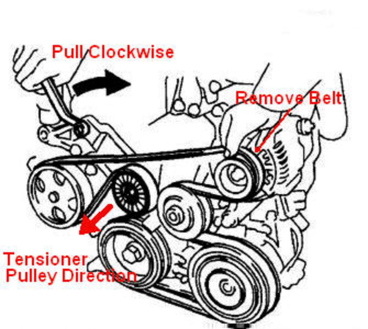 Toyota Corolla / Chevrolet Prism Accessory Belt