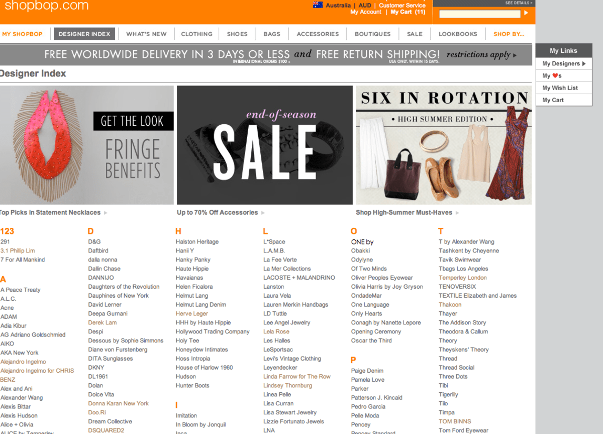 Best Sites With Free or Cheap International Shipping to Australia