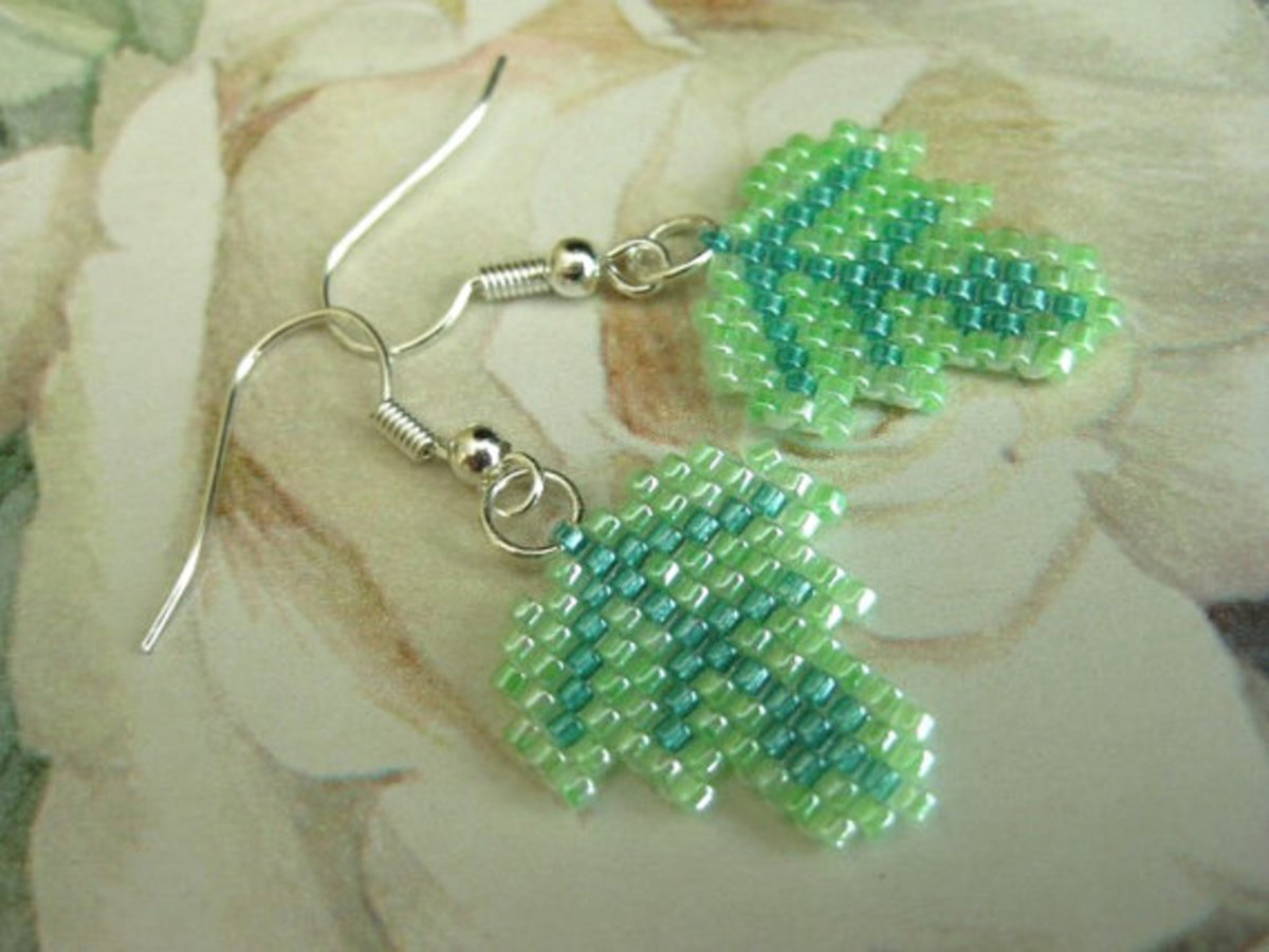 Beaded Beadwoven Leaves Stand Alone Projects, As Components, and Cuff Designs HubPages