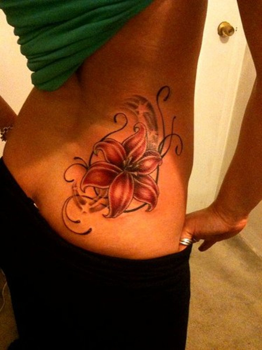Hawaiian and Lily Flower Tattoo Designs TatRing