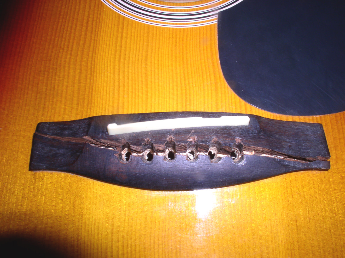 How to fix a split bridge on an acoustic guitar hubpages