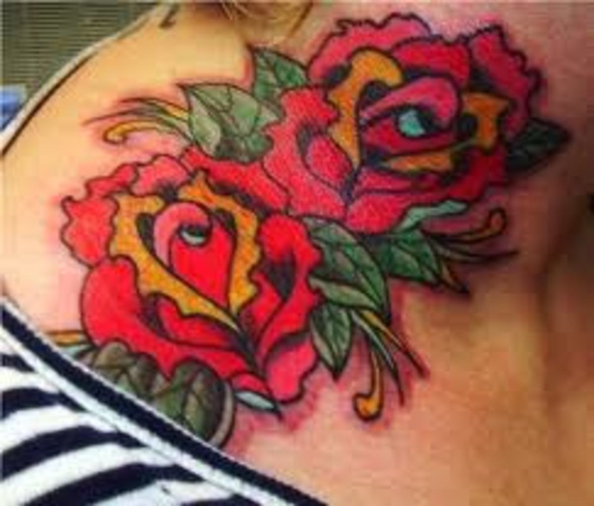 Great Flower Tattoo Ideas And Meanings; Rose Tattoos, Colors, And