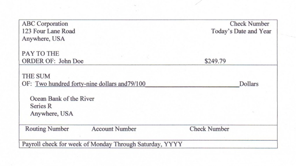 Cashing your first paycheck without a fee and other pieces of advice