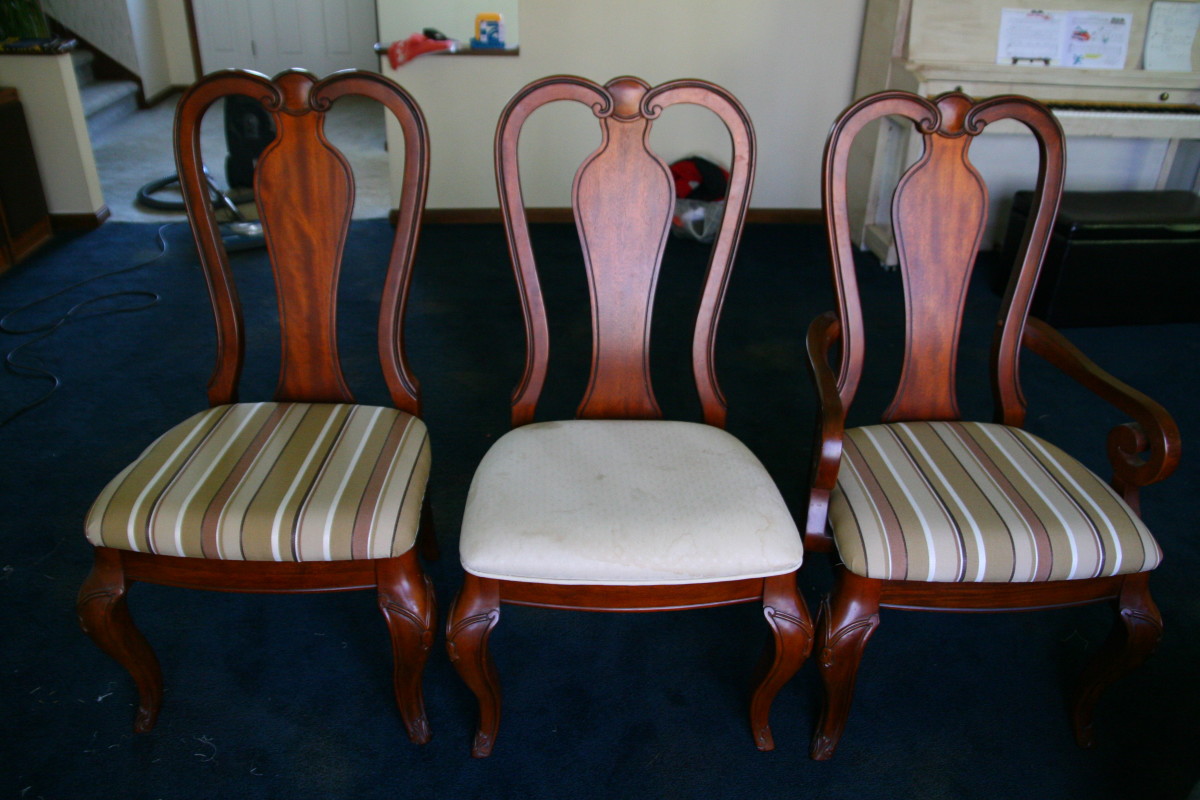 How To Reupholster A Dining Room Chair Without Removing