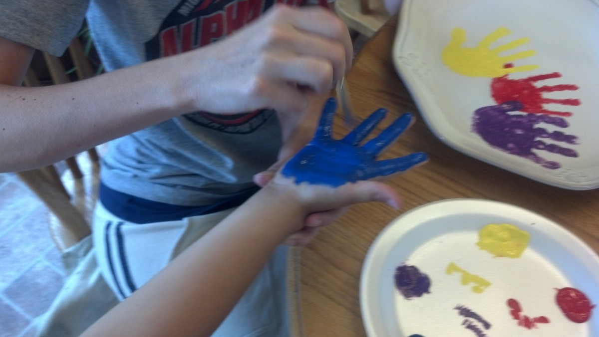 How to Make Handprint Art on Ceramics