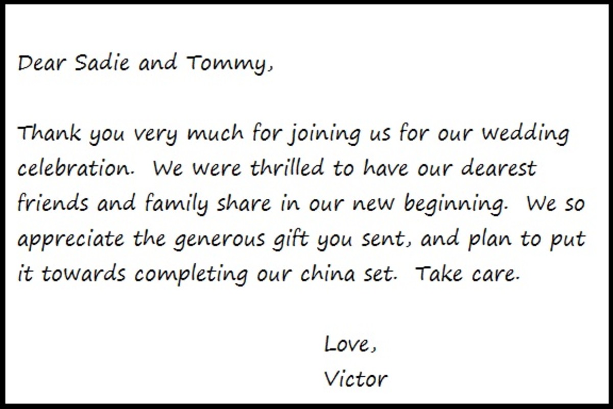 Thank You Notes Samples and Tips hubpages