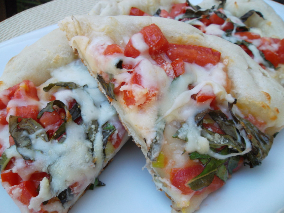 Pizza Margherita Homemade Pizza on Gas Grill Delishably