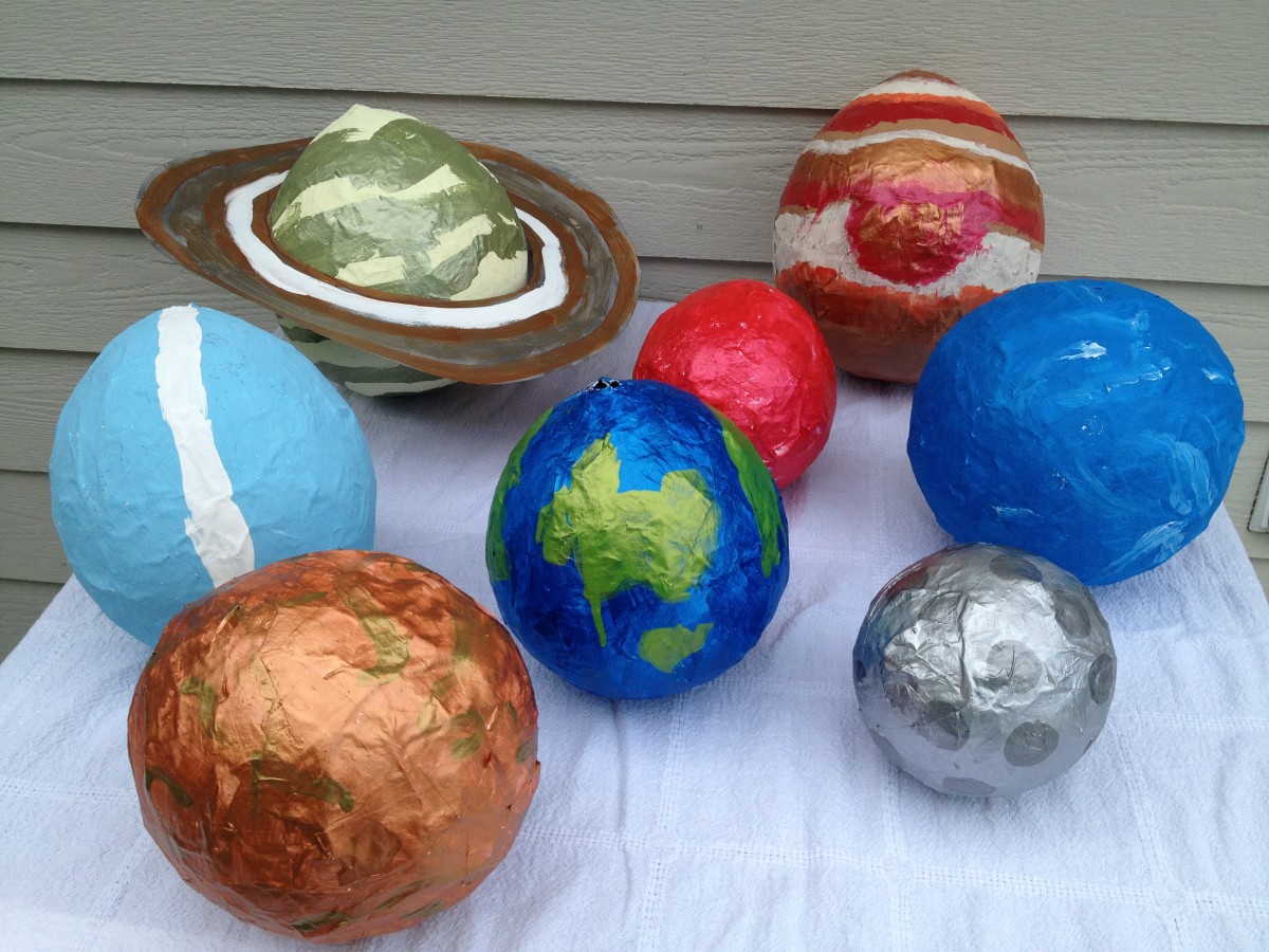 Solar System Projects Mini Clay, Paper Mache, and Yarn Ball HubPages
