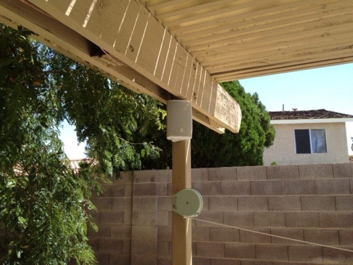 How to Install an Outdoor Patio Sound system for (less than) 100 Bucks