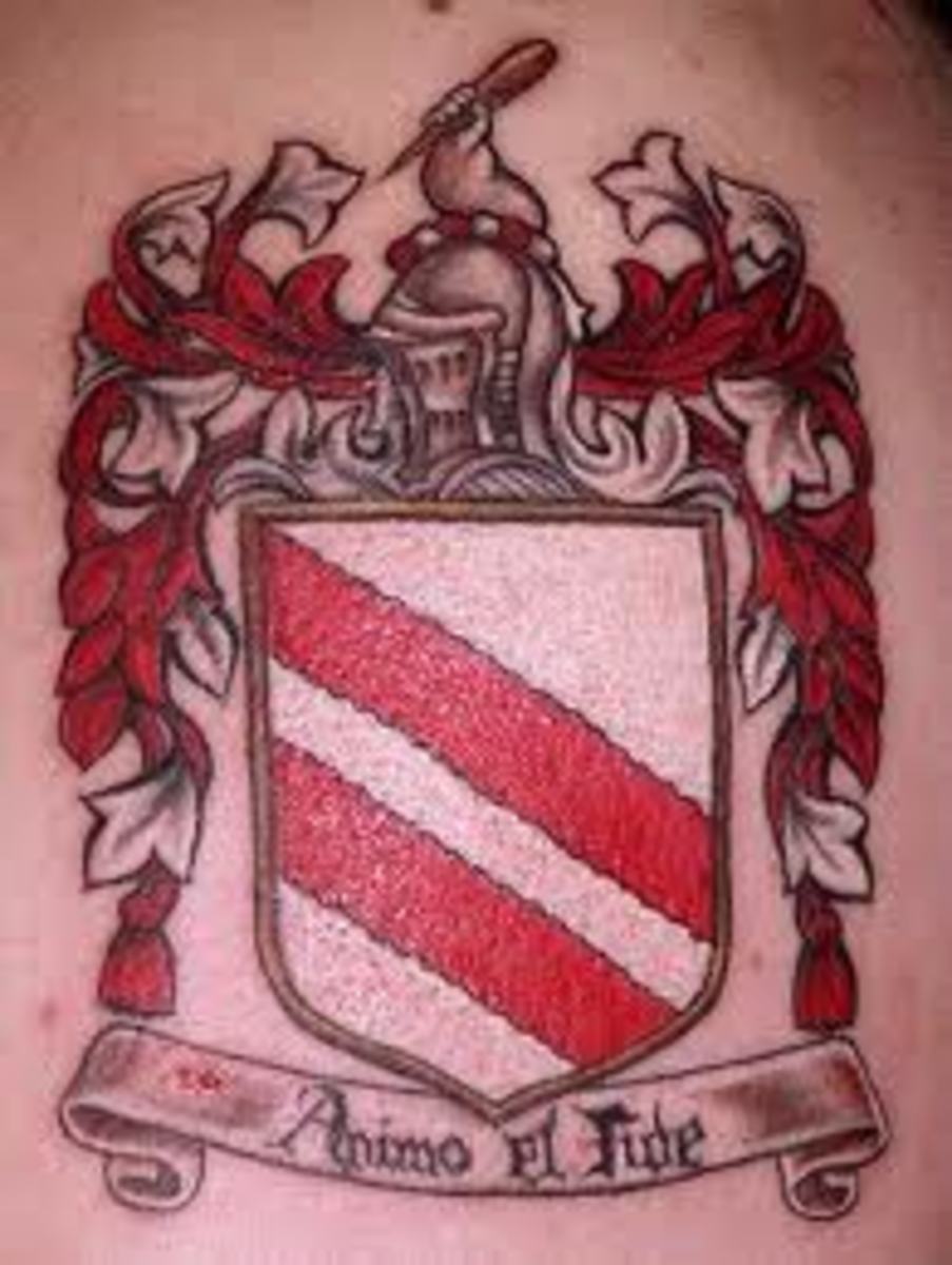 Coat of Arm Tattoos And MeaningsFamily Crest Tattoos And MeaningsCoat