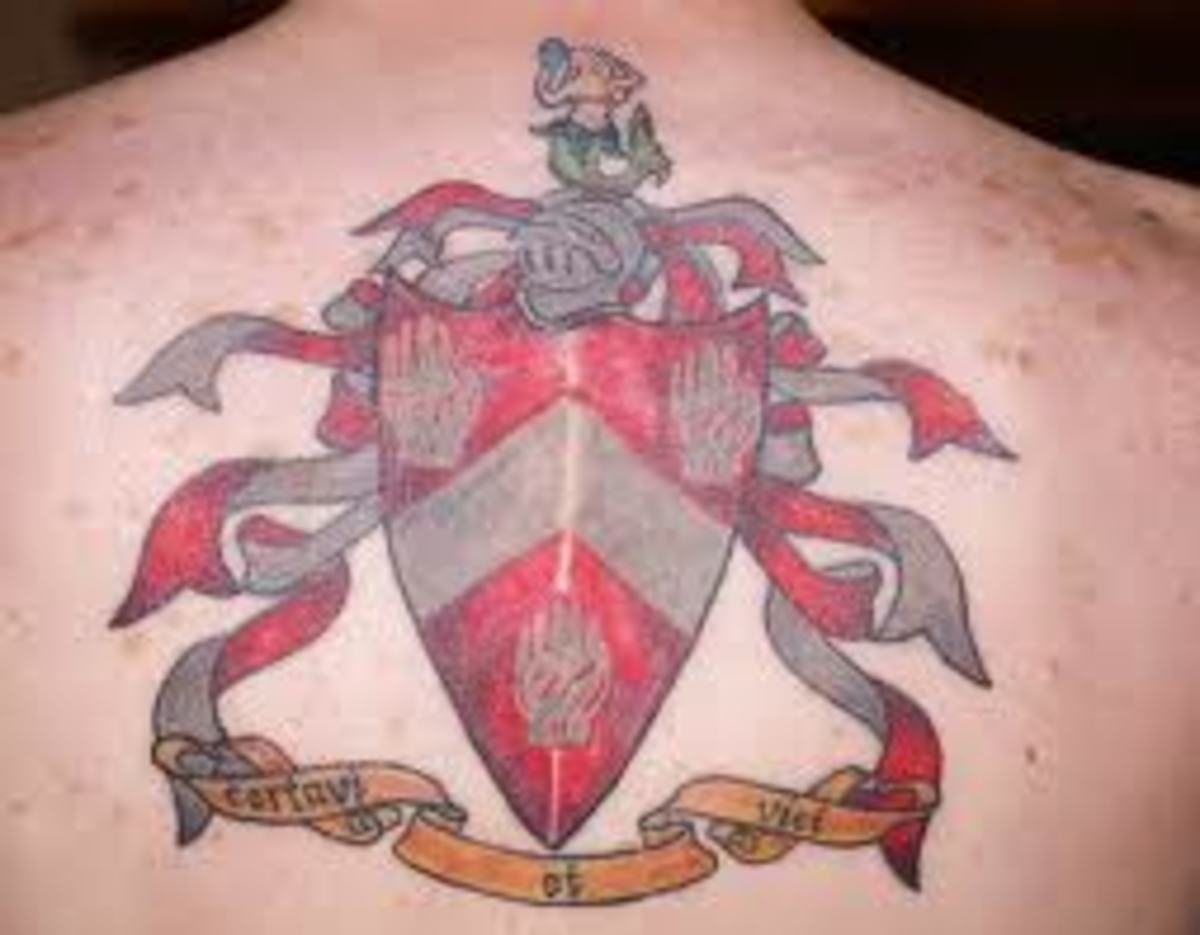 Coat of Arm Tattoos And MeaningsFamily Crest Tattoos And MeaningsCoat