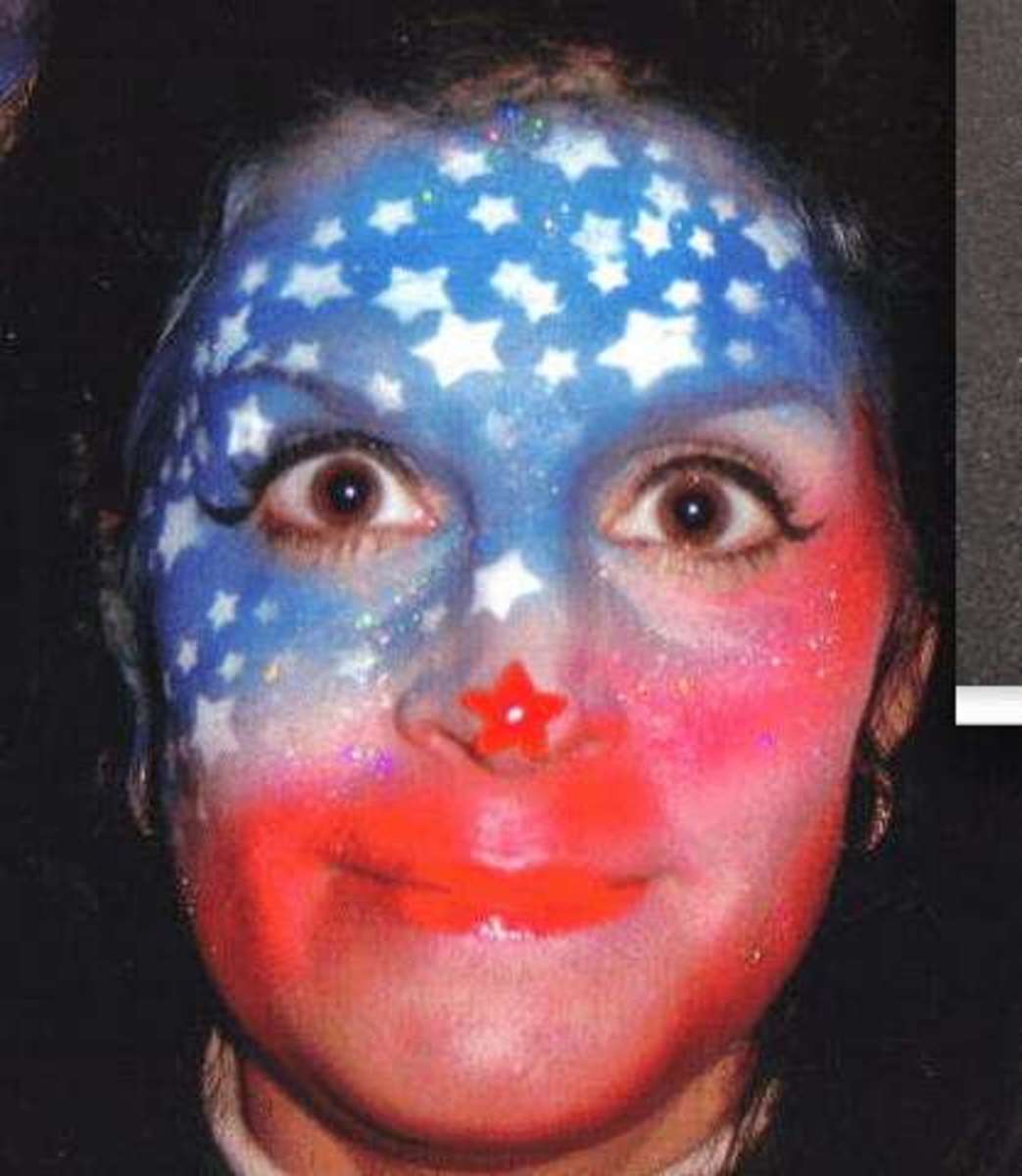 Patriotic Face Painting for Americans Designs, Tips and Tutorials