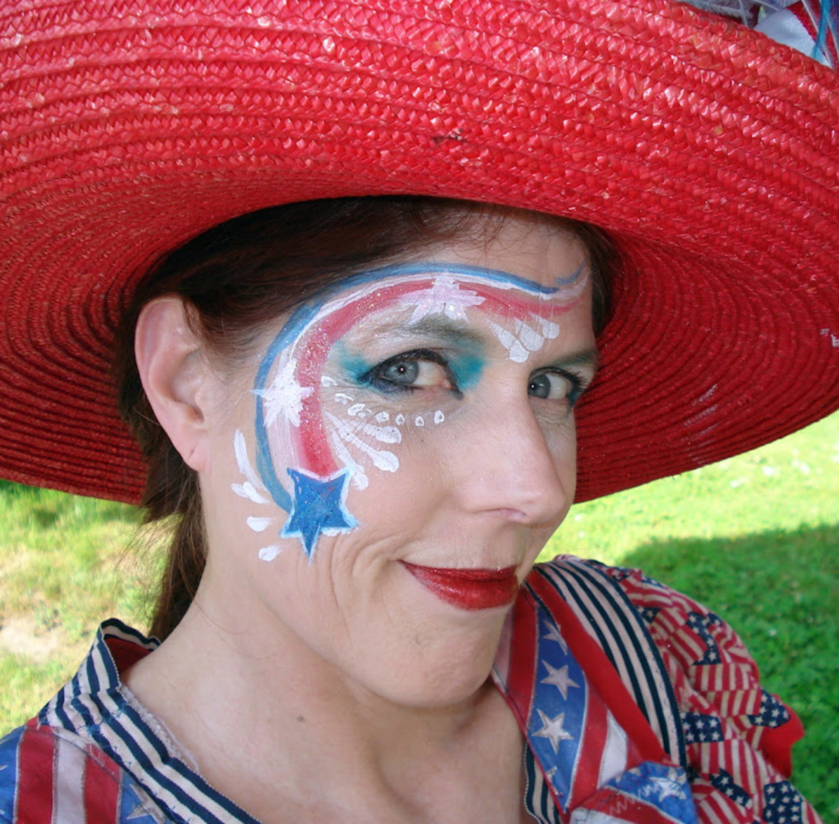 Patriotic Face Painting for Americans Designs, Tips and Tutorials