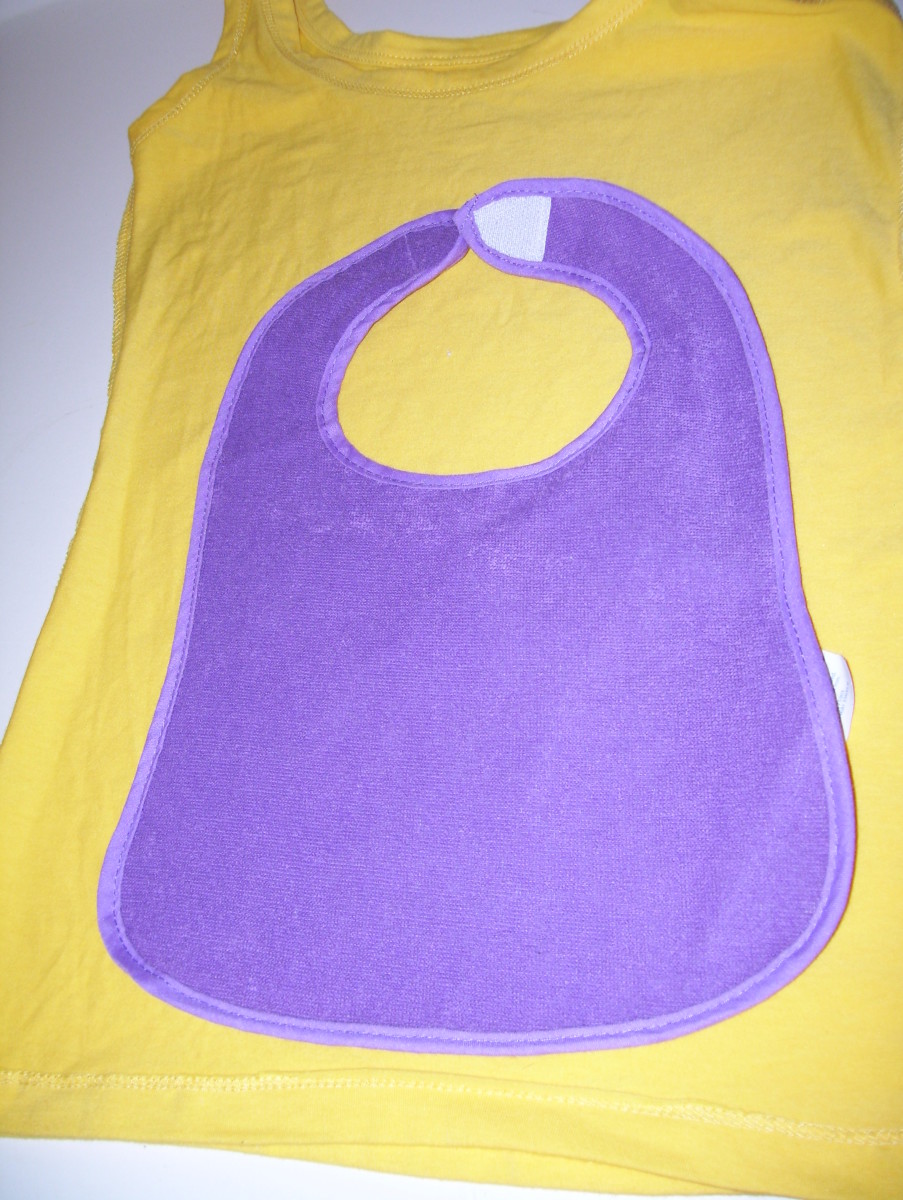 Baby Bib Tutorial Repurpose Tshirt Fabric Into Practical Baby Gift