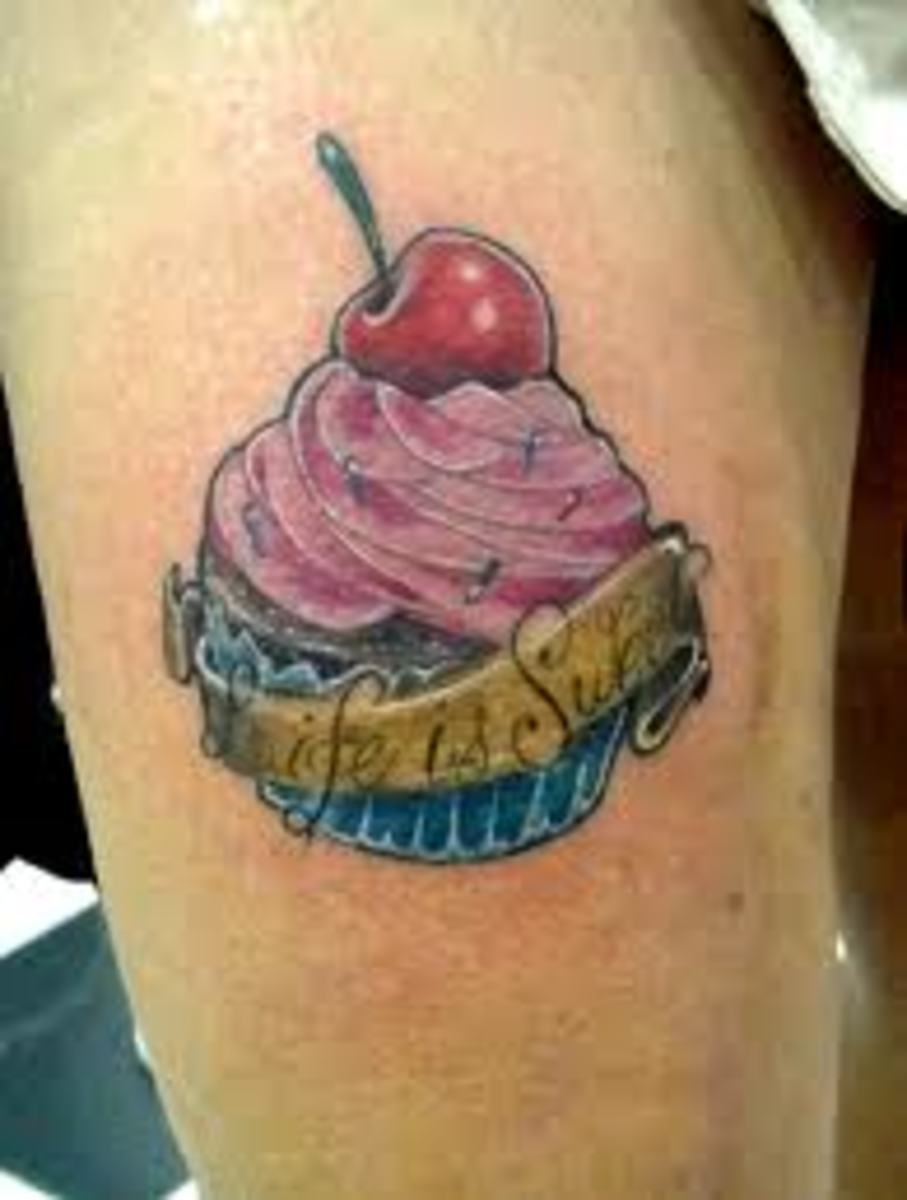 Cupcake Tattoos And Cupcake Tattoo DesignsCupcake Tattoo Meanings And
