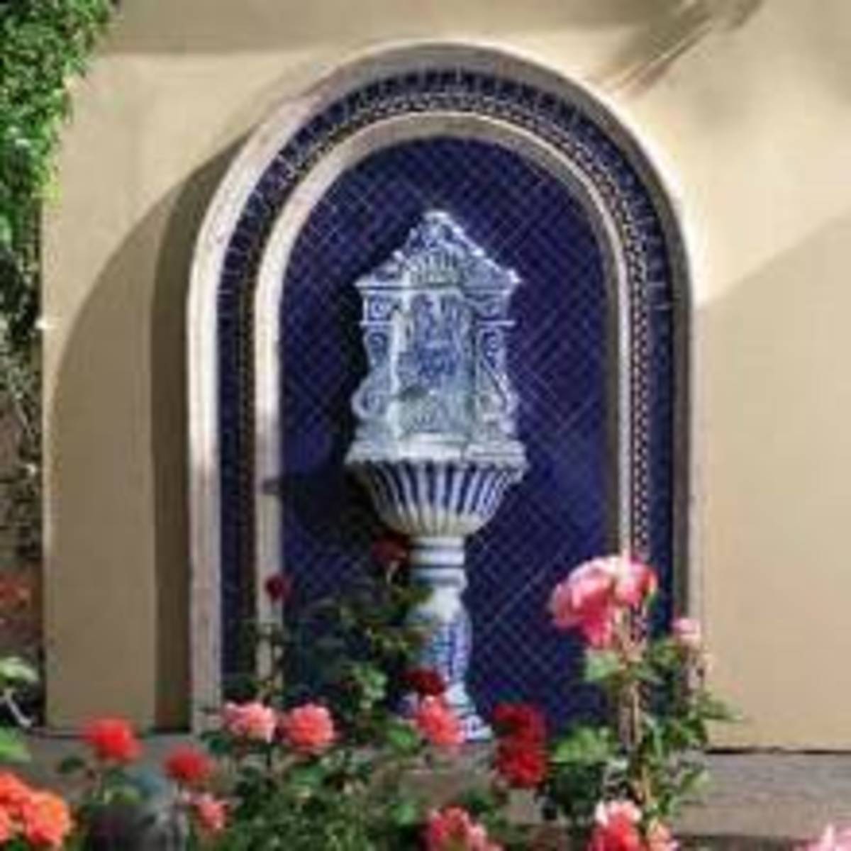 Home Improvement Outdoor Wall Fountains with Tile Mediterranean Style Tuscany Style HubPages