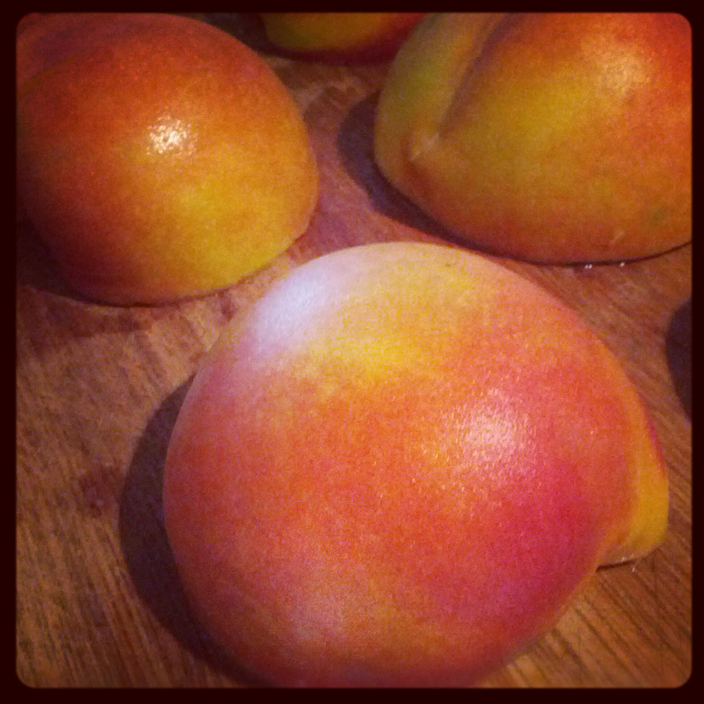 Grilled Peaches With Rum Sauce