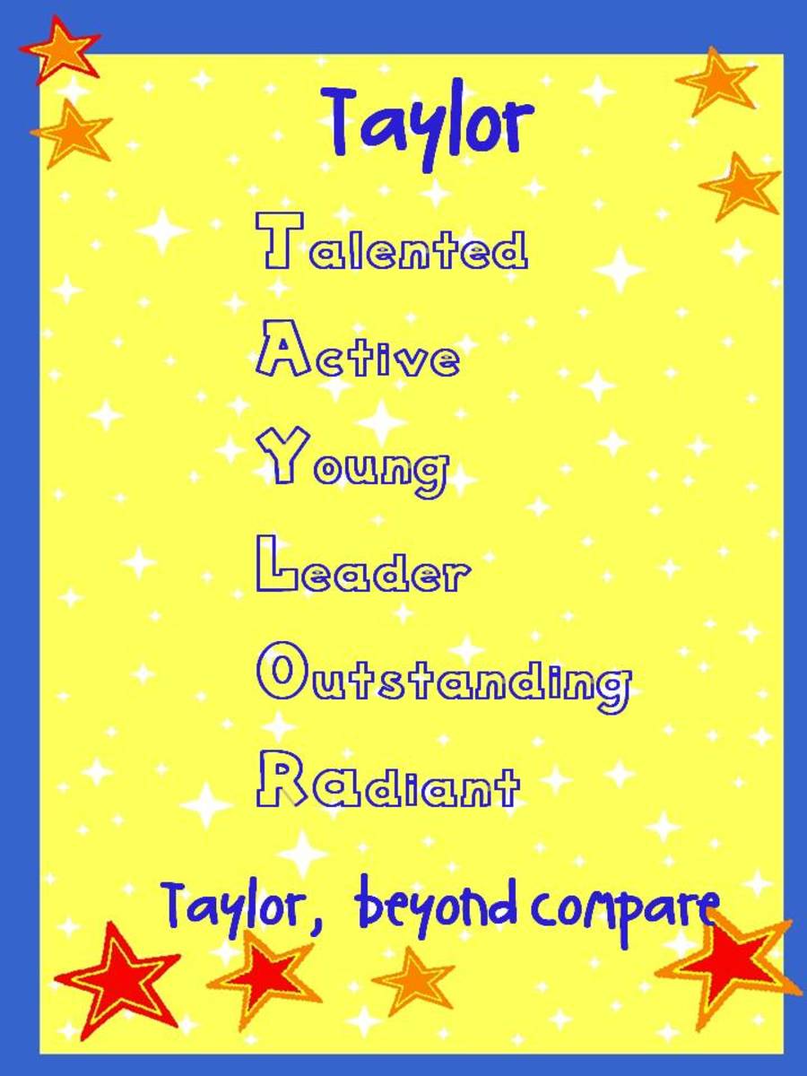 Acrostic Name Poems For Girls HubPages