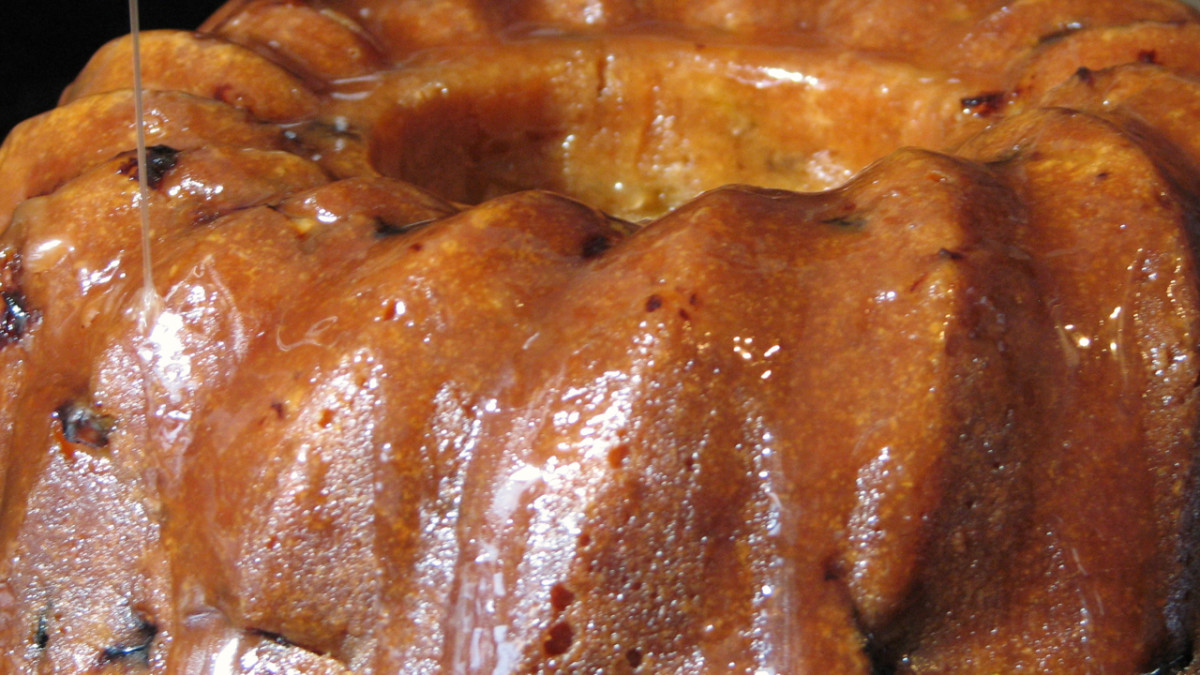 Apple Cake Recipe with a Rum Glaze Delishably