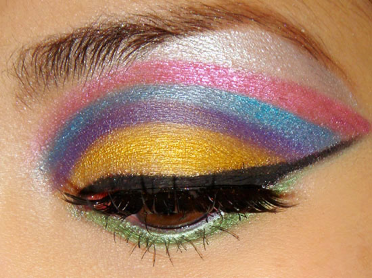 How to do rainbow style eyeshadow