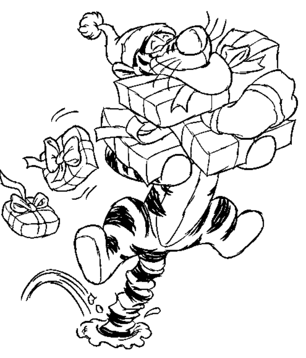 eeyore_christmas_coloring.gif (1138×1400) Disney coloring pages.