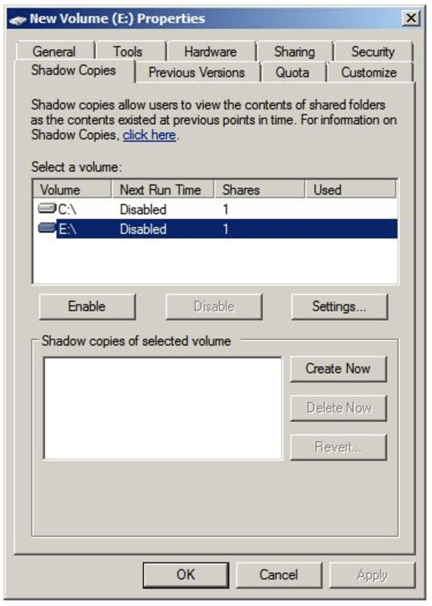 Step by Step Guide How to Install and Configure Shadow Copy for