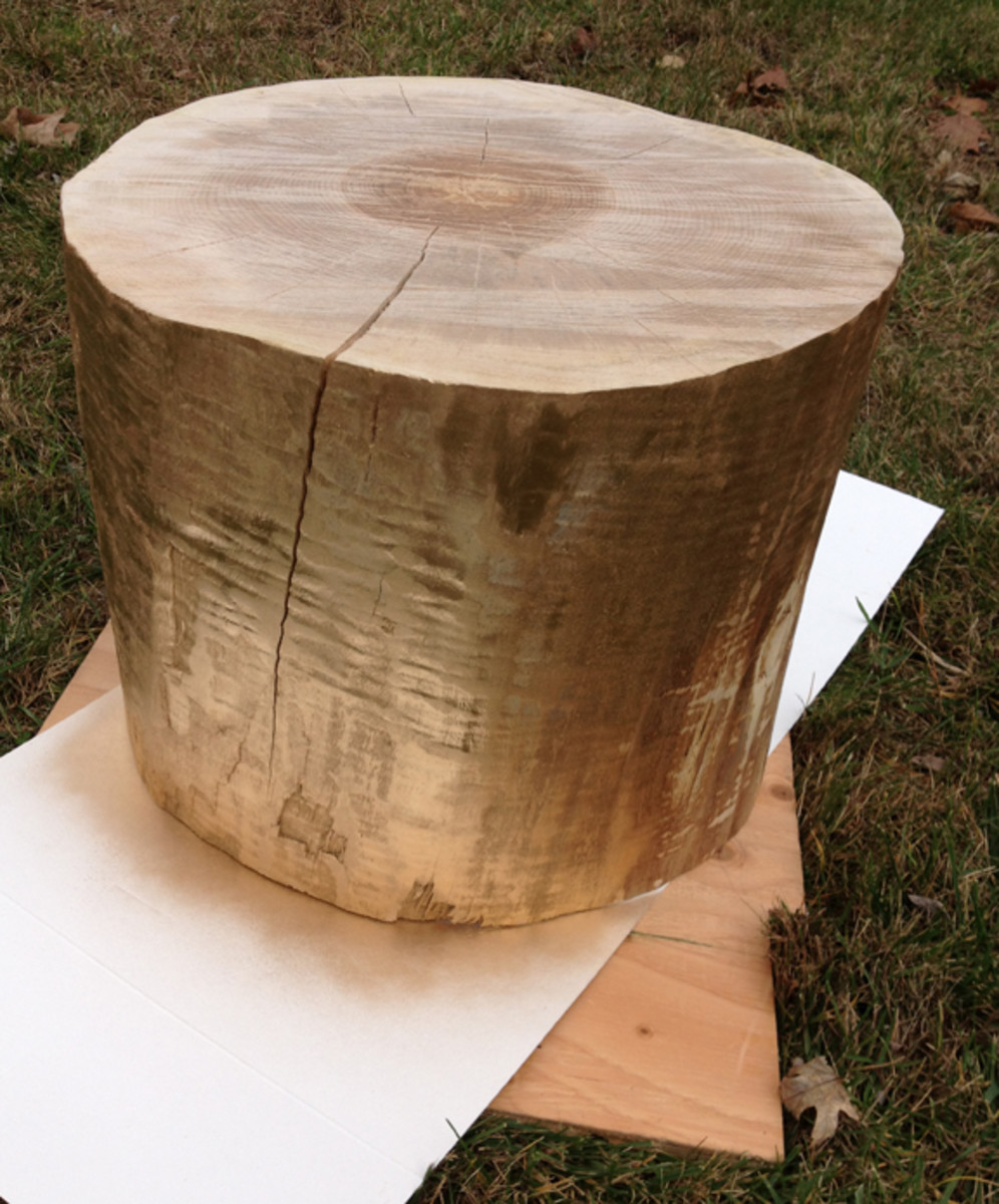 DIY Gold Tree Stump Table HubPages