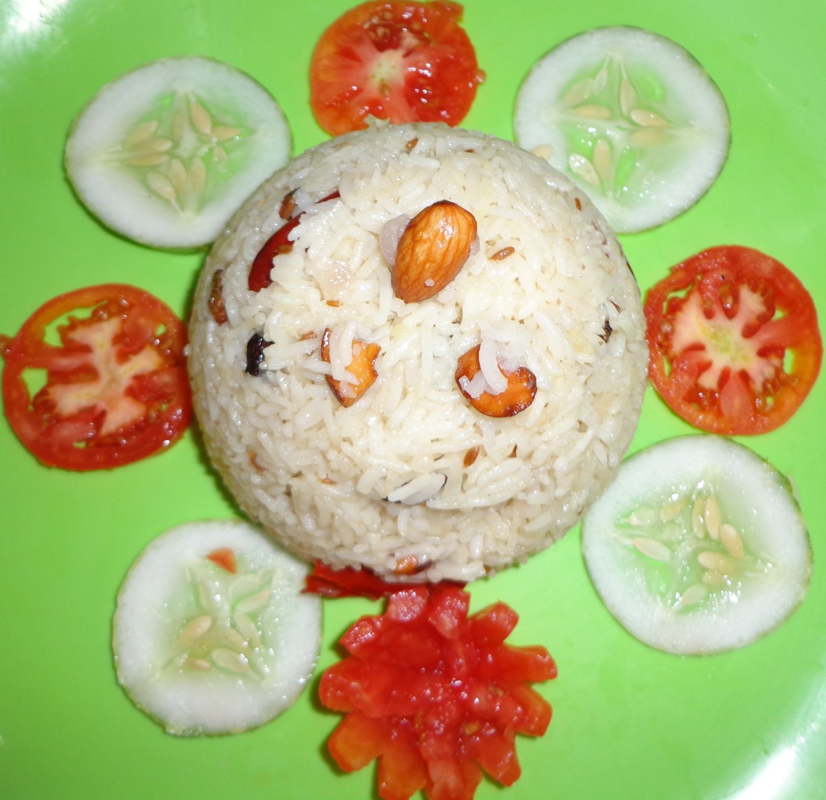 Making Nei Sadham or Ghee Rice South Indian Tamilnadu or Madras Recipe