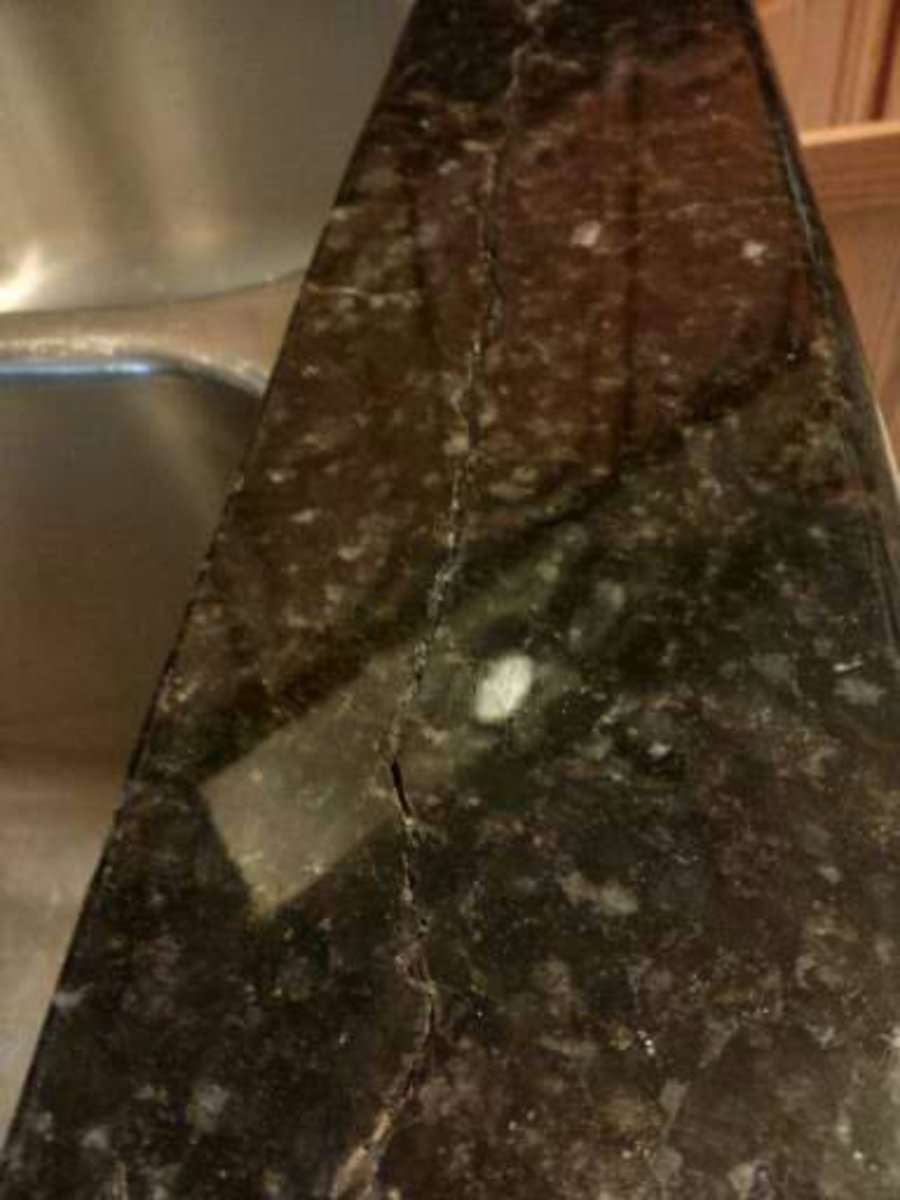 Repairing a Rusted Reinforcement Rod in a Granite Countertop Dengarden
