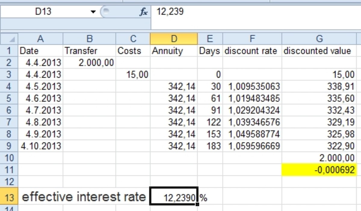 How to Calculate Effective Interest Rate Using Excel ToughNickel
