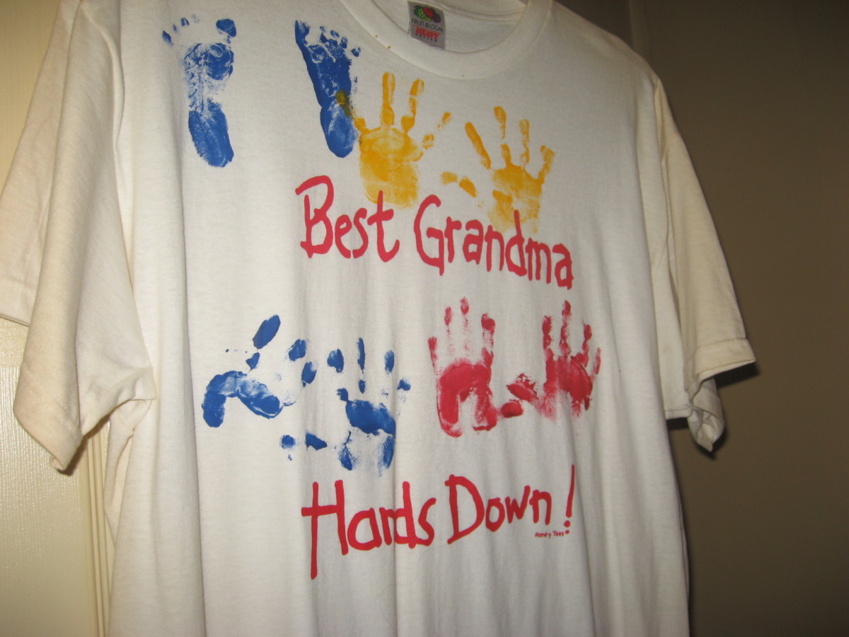 How to Make a Handprint TShirt for Mothers Day Gifts HubPages