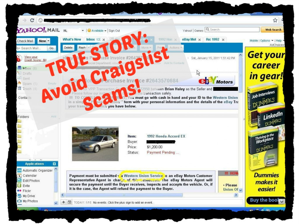 Craigslist Car Scams on the a True Story HubPages
