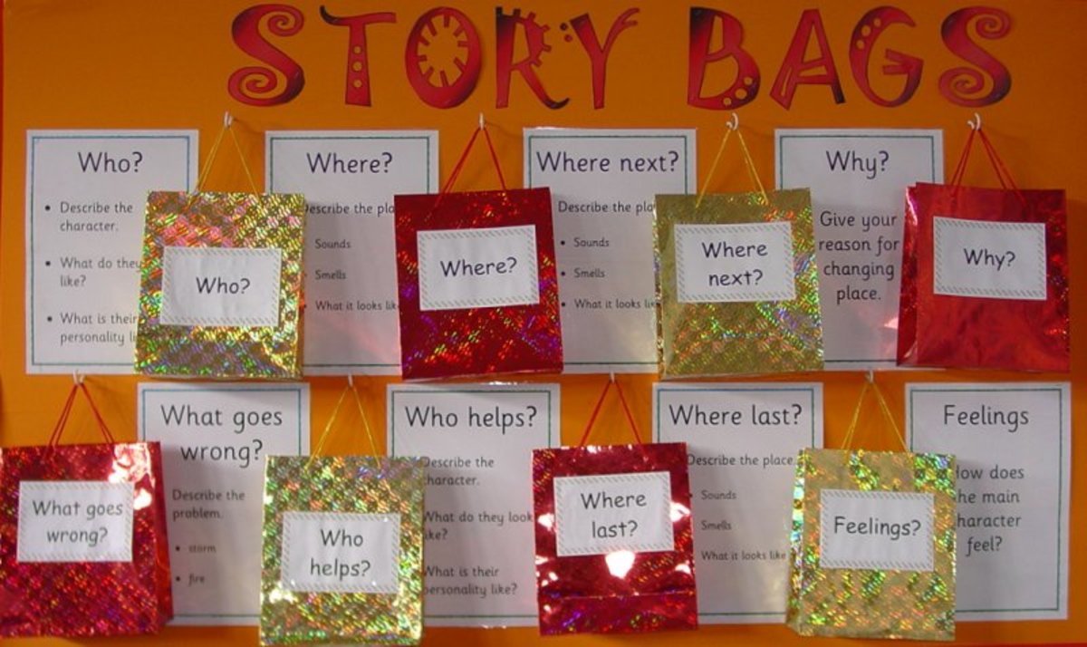 Literacy help Alan Peat story bags How to develop story writing and