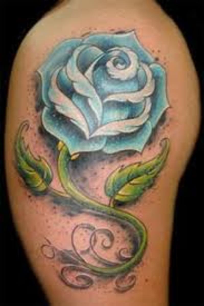 Blue Rose Tattoo Designs And IdeasBlue Rose Tattoo Meanings And Pictures