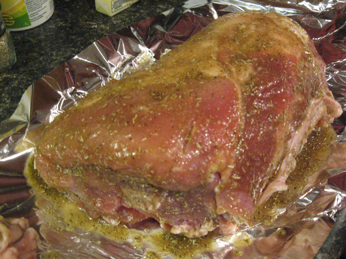 Pork Loin Roast with Brine Marinade and Rosemary Rub Delishably