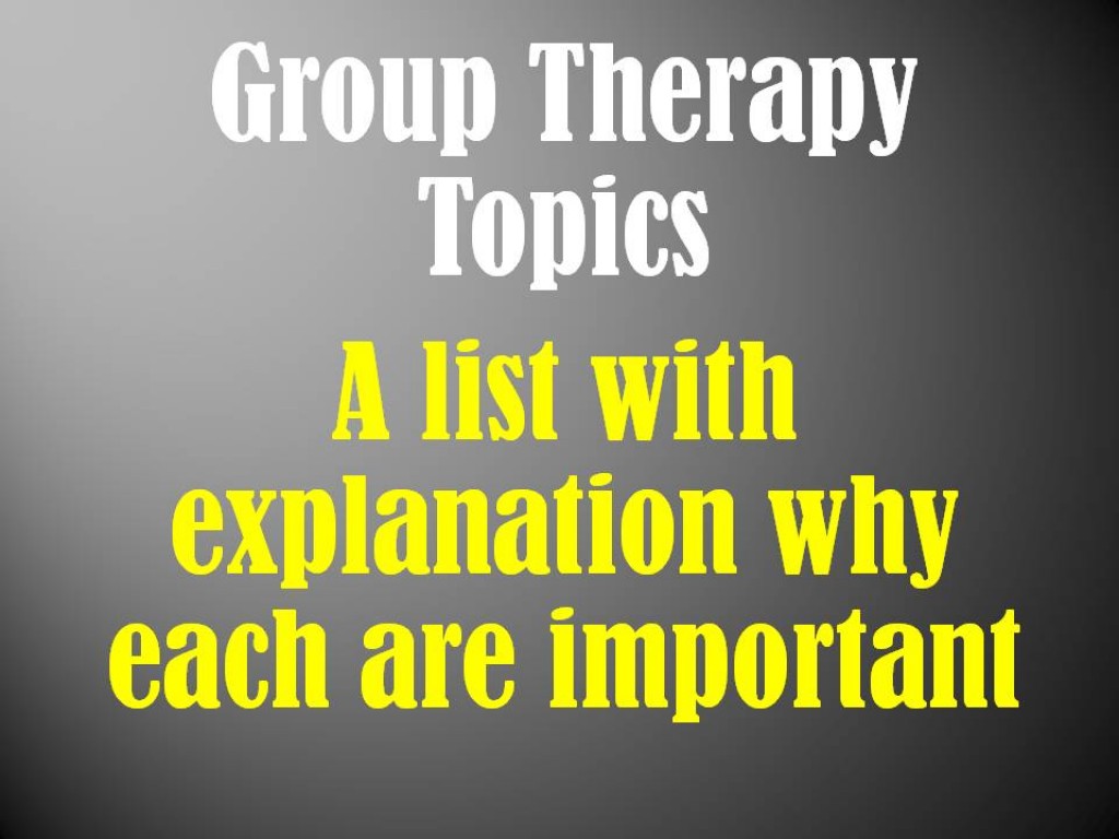 Mental Health Group Activities How To Get The Most From Group