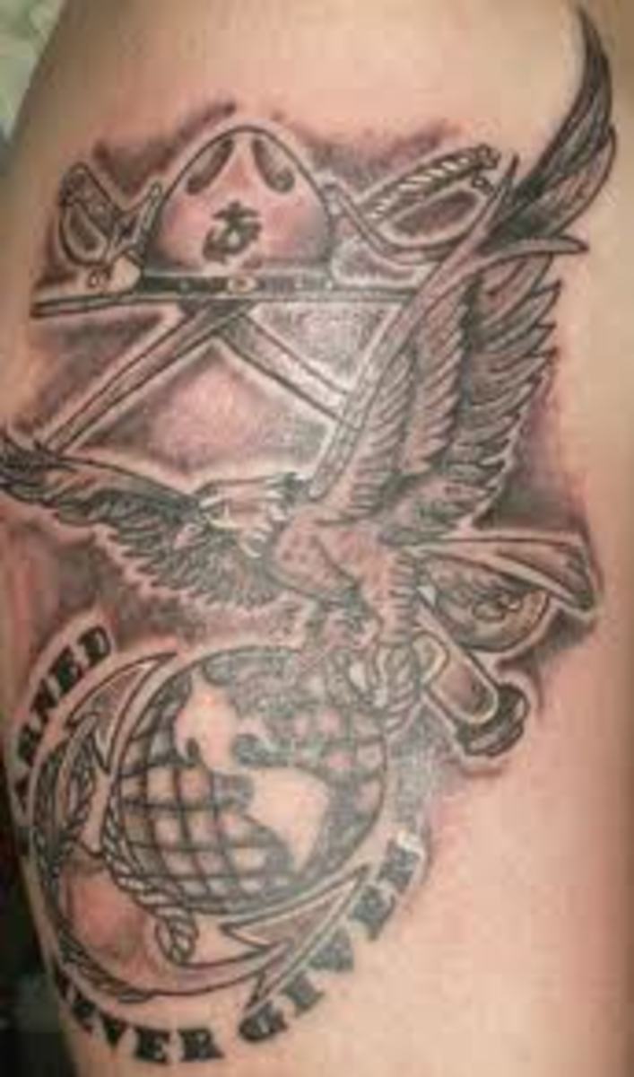 USMC Tattoo Designs And MeaningUSMC Tattoo Ideas And