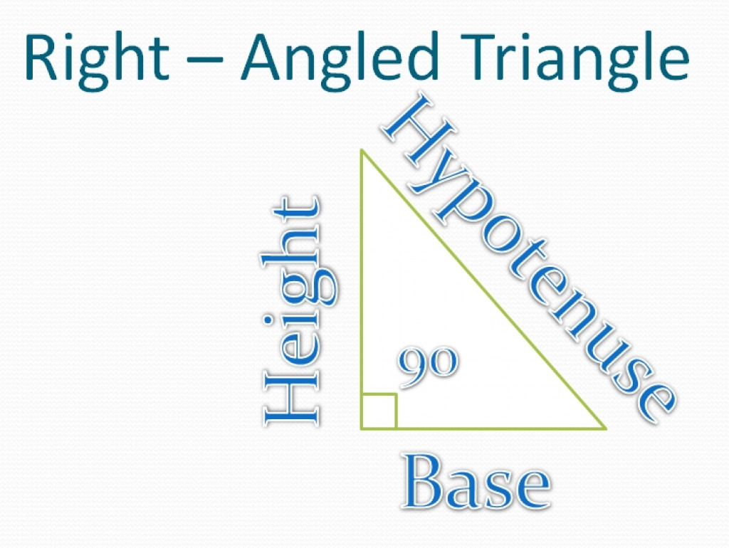 How to calculate hypotenuse of a right angled triangle in