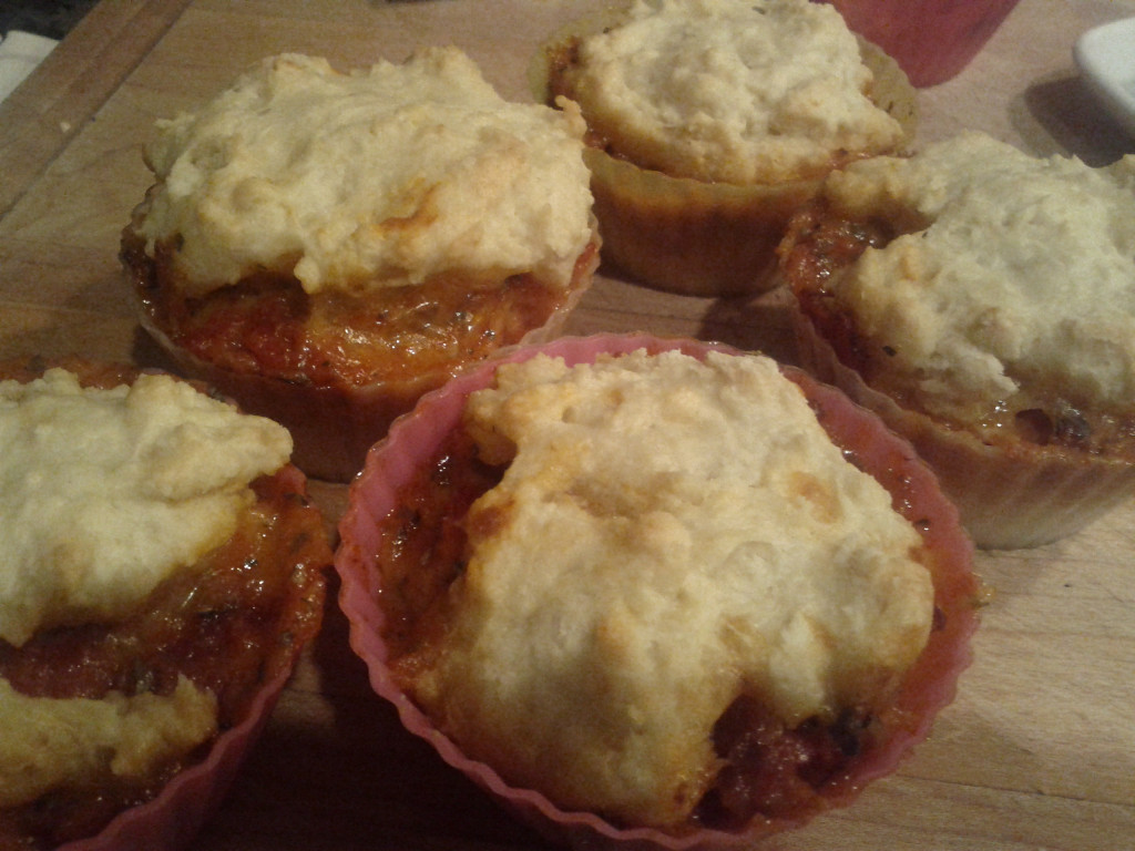 Cheese and Pepperoni Pizza Muffins