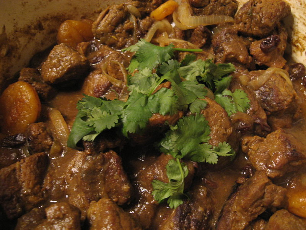 SlowCooked Moroccan Lamb Tagine Recipe with Dates, Raisins, Spices
