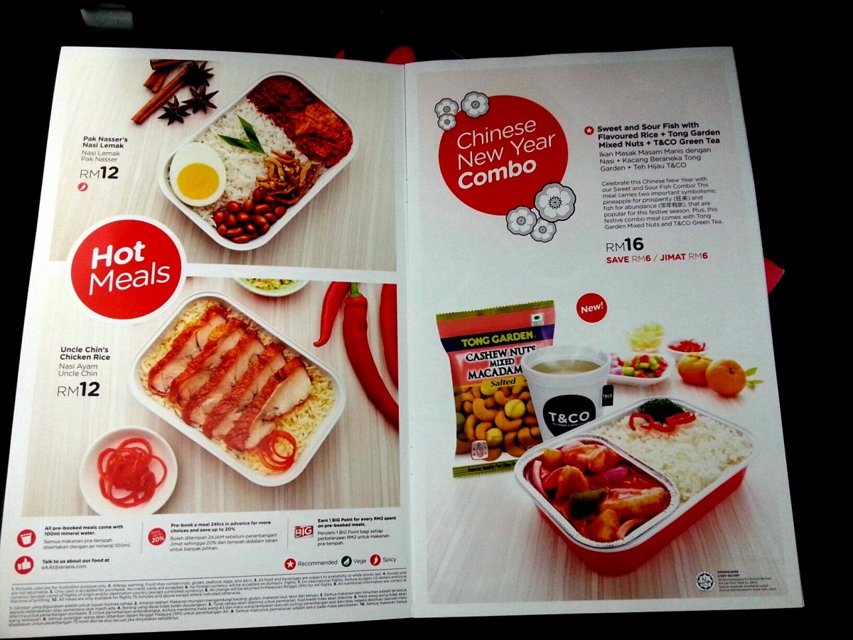 AirAsia InFlight Meals Photos and Review WanderWisdom