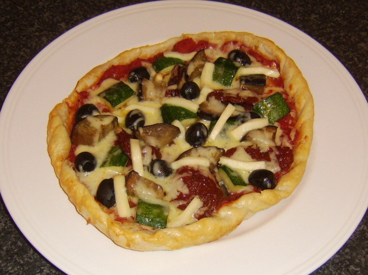 Mediterranean Vegetables Puff Pastry Pizza Recipe Delishably