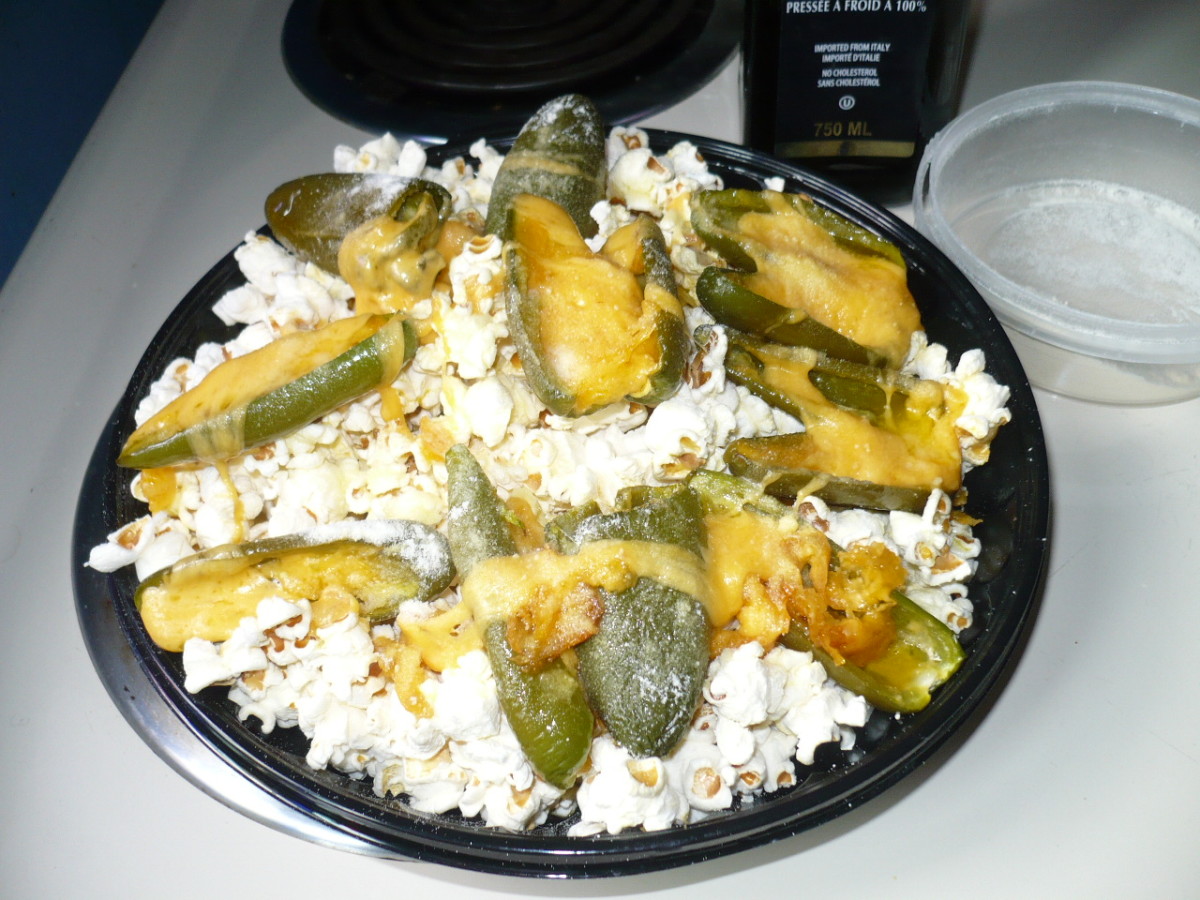 Stuffed Jalapeno Poppers and Popcorn Delishably